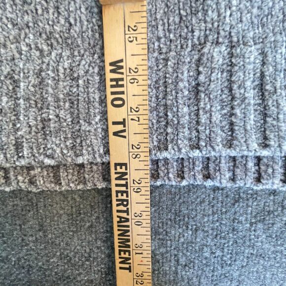 Orvis Chenille V-Neck Sweater Mens Gray  Extra Large Textured Pullover Fall XL - Picture 5 of 8